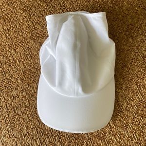 NWOT - Lululemon white baseball cap, never worn